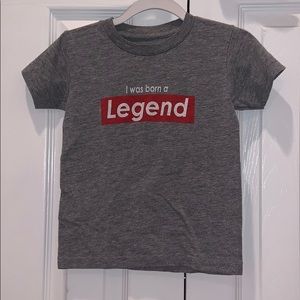 Kids “I was born a legend.” T-Shirt